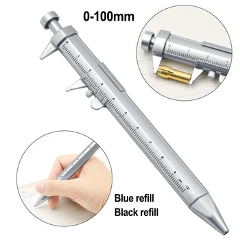 0,5 mm Vernier féknyereg görgős golyóstoll többfunkciós gél tinta toll golyóstoll kreativitás Írószer mérőeszközök