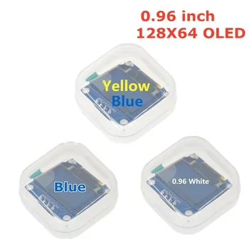 0,96 hüvelykes OLED IIC soros fehér kijelző modul 128X64 I2C SSD1306 12864 LCD képernyőkártya GND VCC SCL SDA 0.96