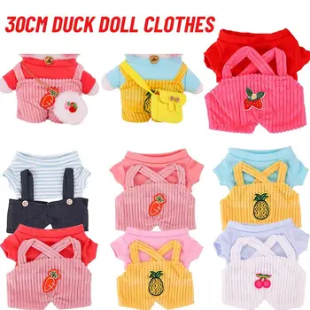 2023 30cm kacsa játék Új plüss baba kiegészítők Mini Online kacsa aranyos pulóver ruhák baba ruhák baba rövid ujjú
