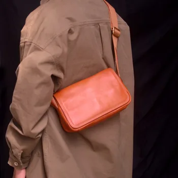 AETOO Irodalmi kis négyzet alakú táska retro bőr marhabőr alkalmi retro válltáska huzat crossbody táska nőknek mobiltelefon smal