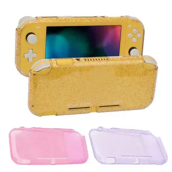 Clear TPU puha csillogó tok védőburkolat Bling Shell Nintendo Switch Lite játékkonzolhoz átlátszó hátlap fényes védő