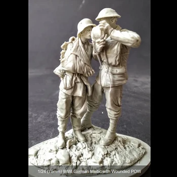 Gyanta katona 1/24 MODERN katona A legénység 2 modell Unassambled festetlen figuraépítő készletet tartalmaz