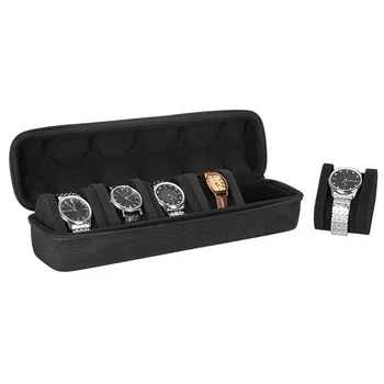 Hordozható Watch Box rendszerező 1/2/3/5 foglalat EVA Watch box cipzárral Utazás kültéri Easy Carry Storage Óratartó tok díszdoboz