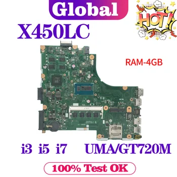 KEFU laptop alaplap ASUS X450LC F450LC D450LC K450LC P450LC X450LA X450LB notebook alaplap i3 i5 i7 CPU GT720M 4G / RAM