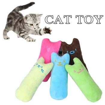 Kisállat macska Aranyos játékok Catnip termékek Cica fogak csiszolása Plüss hüvelykujj párna Play Game Mini kiegészítők Pamut puha rágóharapás játék