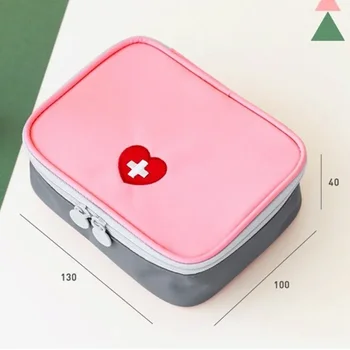 Kültéri elsősegély-készlet táska Utazás otthon Camping hordozható Mini rózsaszín orvosi tasak Tabletta tároló táskák Sürgősségi túlélőkészletek