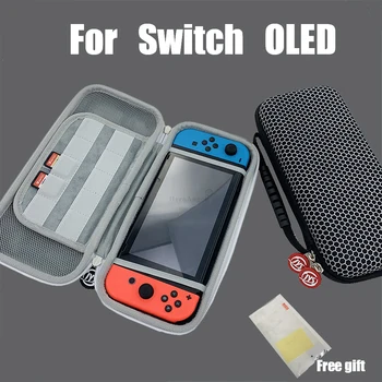 Nintendo Switch konzollal kompatibilis hordozható tasak OLED tok táska 20 játékkal Kártyanyílás tároló Hordozható vízálló táska