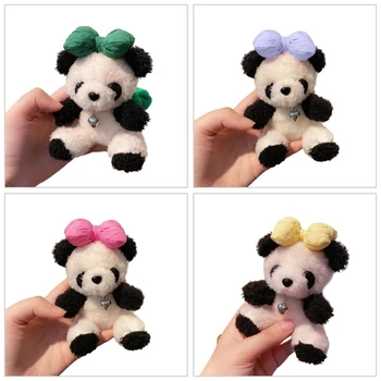 Stílusos Panda kulcstartó jármű medál Játékos játék autó kiegészítő Szép kulcstartó Nagyszerű a divat előre emberek számára K0AF