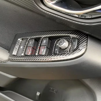 Subaru Crosstrek tartozékhoz 2024 Carbon ABS autós ablakvezérlő panel Üvegemelő kapcsolóvédő burkolat Automatikus formázás