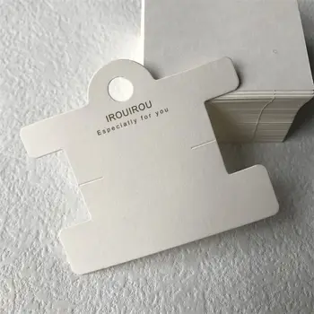 Testreszabott termék、Egyedi kártya Függő ékszer kiegészítők Fülbevaló kijelző kártyák logótervezéssel