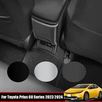 Toyota Prius 60-as sorozathoz 2023 2024 ABS autó karbon belső Hátsó légkondicionáló szellőzőnyílás keret Anti-Kick USB panel fedél