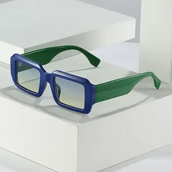 Vintage szemüveg Candy Color Y2K napszemüveg Retro design árnyalatok Téglalap alakú napszemüveg nőknek