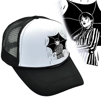 Wednesday Addams Cosplay kalap Uniszex állítható baseball sapka Nyári napvédő sapka