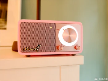 Új SANGEAN Mozart Encounter rózsaszín Bluetooth vezeték nélküli hangszóró FM rádió hordozható sztereó mélynyomó hangszóró ajándék lánynak